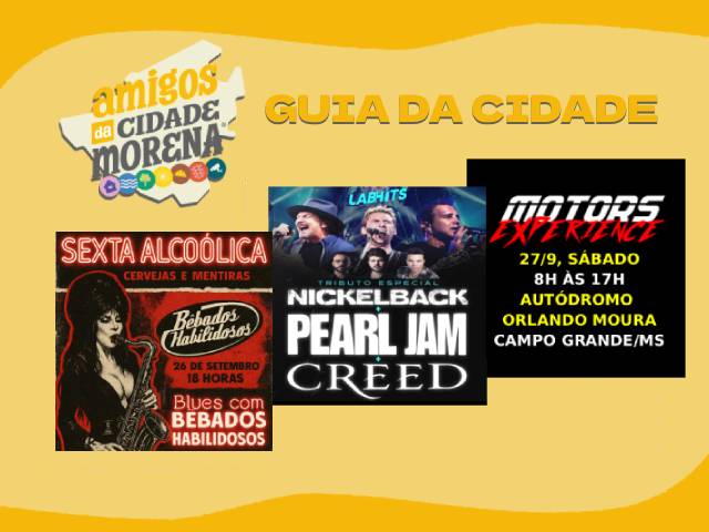 Fim de semana com teatro, ciência, oficinas, evento automotivo e motociclístico e muita música em Campão. Confira a agenda