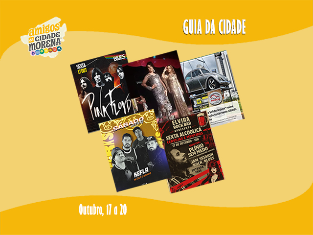 Concurso de beleza, domingo na praça, humor, teatro e muita música. Mais um final de semana recheado de atrações na Cidade Morena